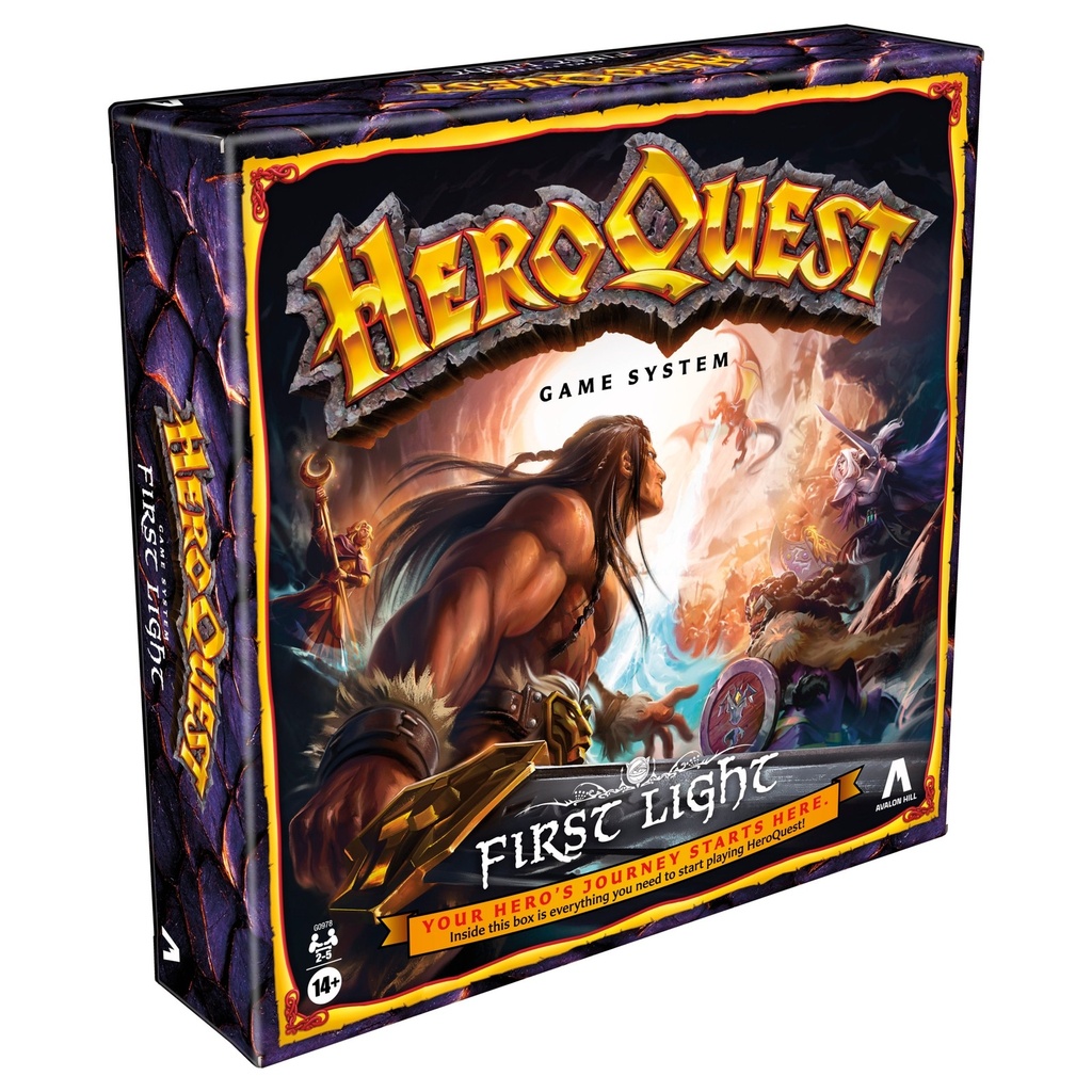 Avalon Hill HeroQuest First Light Game System, Fantasy Adventure Strategy Board Game, Ages 14+