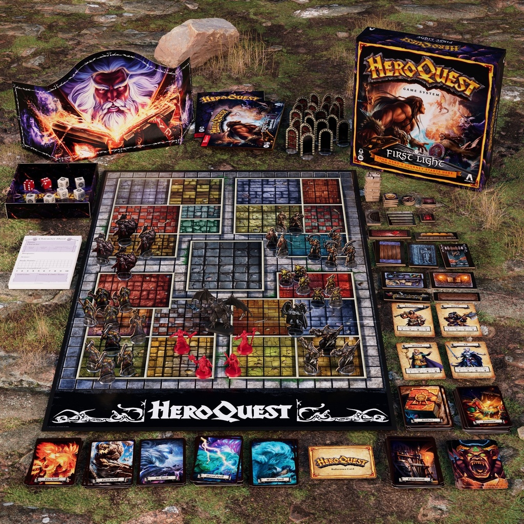 Avalon Hill HeroQuest First Light Game System, Fantasy Adventure Strategy Board Game, Ages 14+