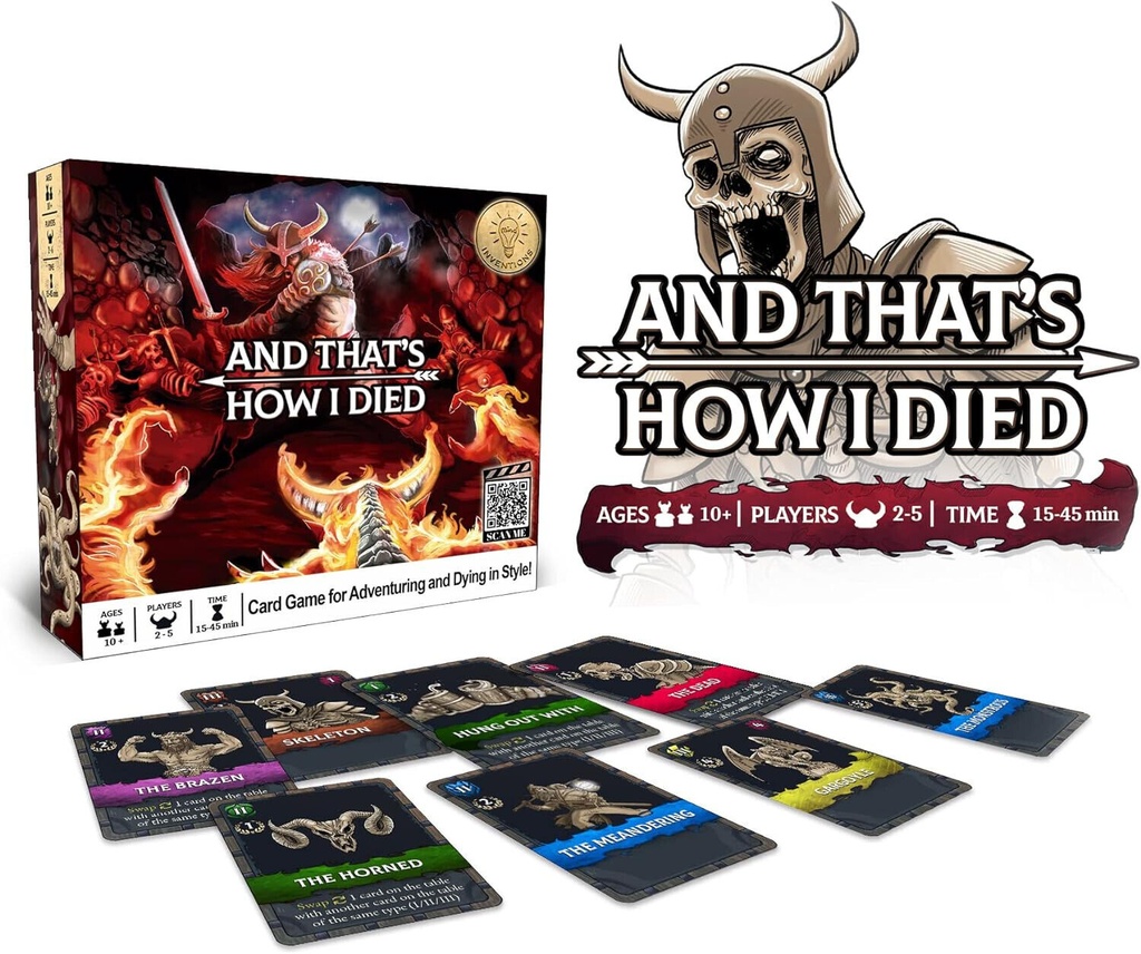 MINDATHID001 2-5 Players & Thats How I Died Card Board Game - Ages 10 Plus