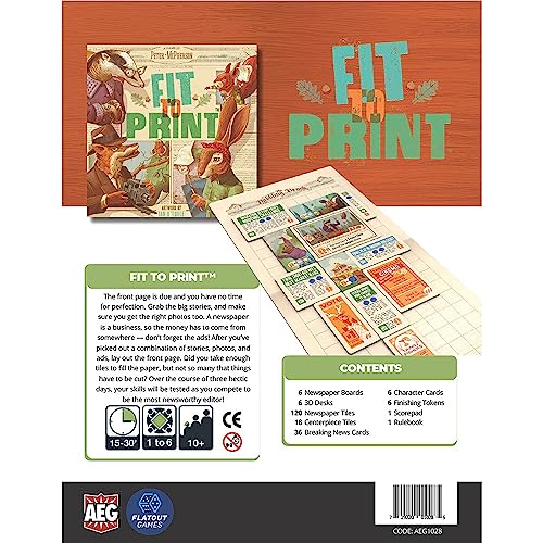 Alderac Entertainment Group Fit to Print Board Game