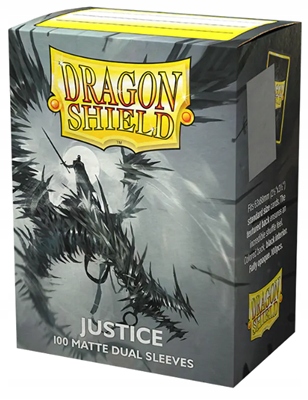 Dragon Shield Dual Matte Justice Card Sleeves - 100 Count